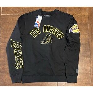 Men’s Pro Standard Size S Los Angeles Lakers Black Crewneck Sweater NWT NBA